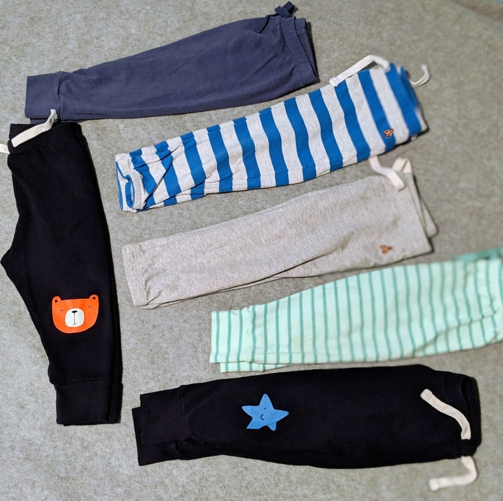 Lot of 6 baby gap pants